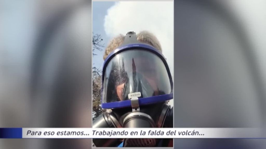 Así vigila la UME la calidad del aire mientras retira la ceniza provocada por el volcán de La Palma