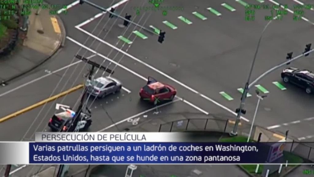 Persecución de película contra un delincuente en Washington