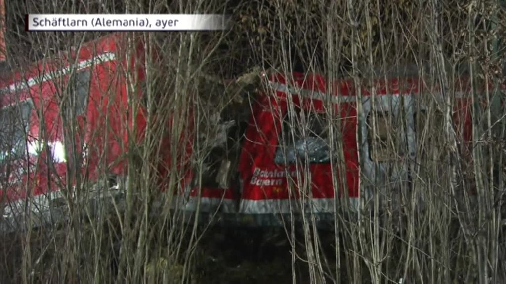 Las imágenes del trágico accidente ferroviario en Múnich