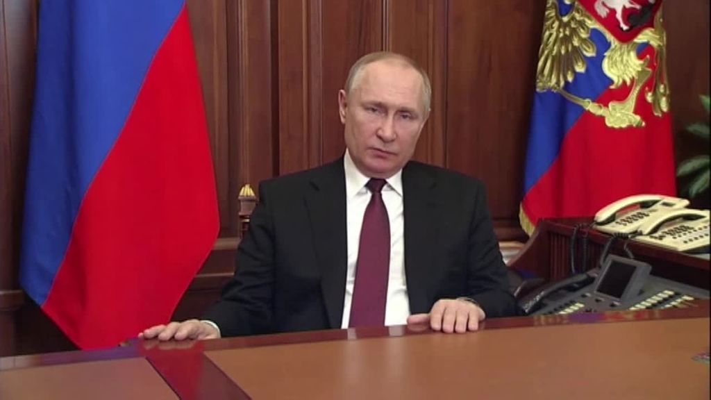 El presidente de Rusia, Vladimir Putin, anuncia "una operación militar" en Ucrania