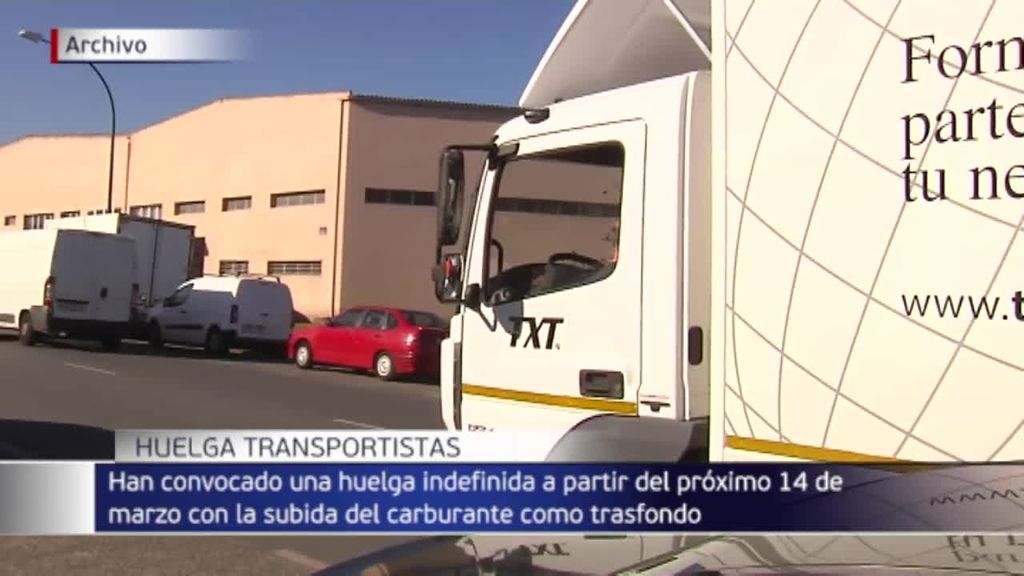 La huelga de las empresas de Transporte:  Paran sus camiones desde el próximo lunes por la subida del carburante