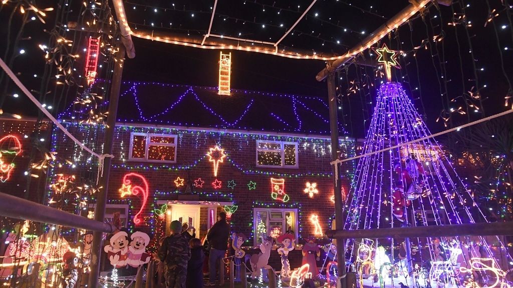 Viviendas muy navideñas