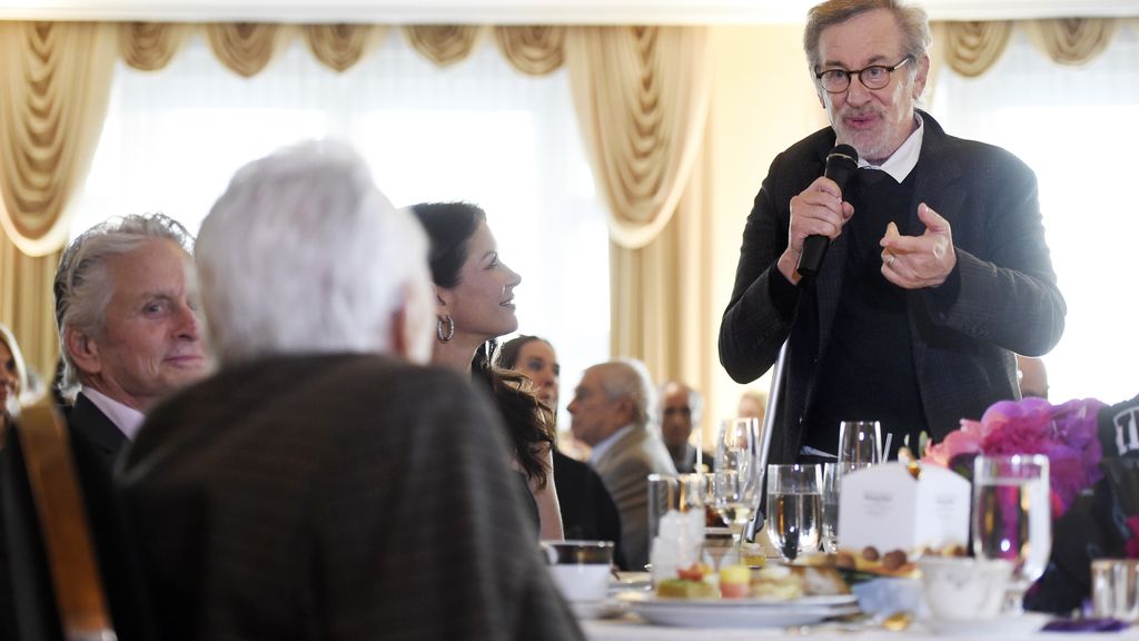 Steven Spielberg en la fiesta centenaria de Kirk