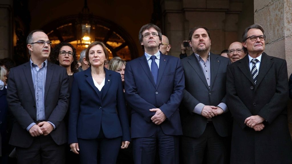 Forcadell, Puigdemont, Junqueras y Mas