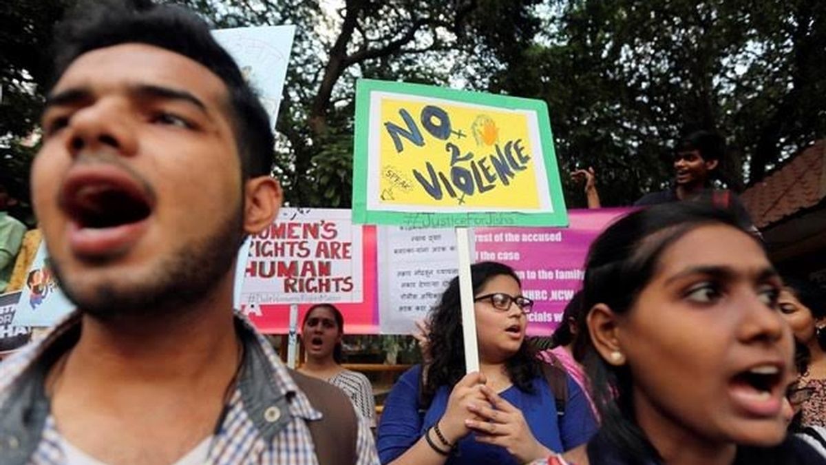 Protestas en la India contra la violencia
