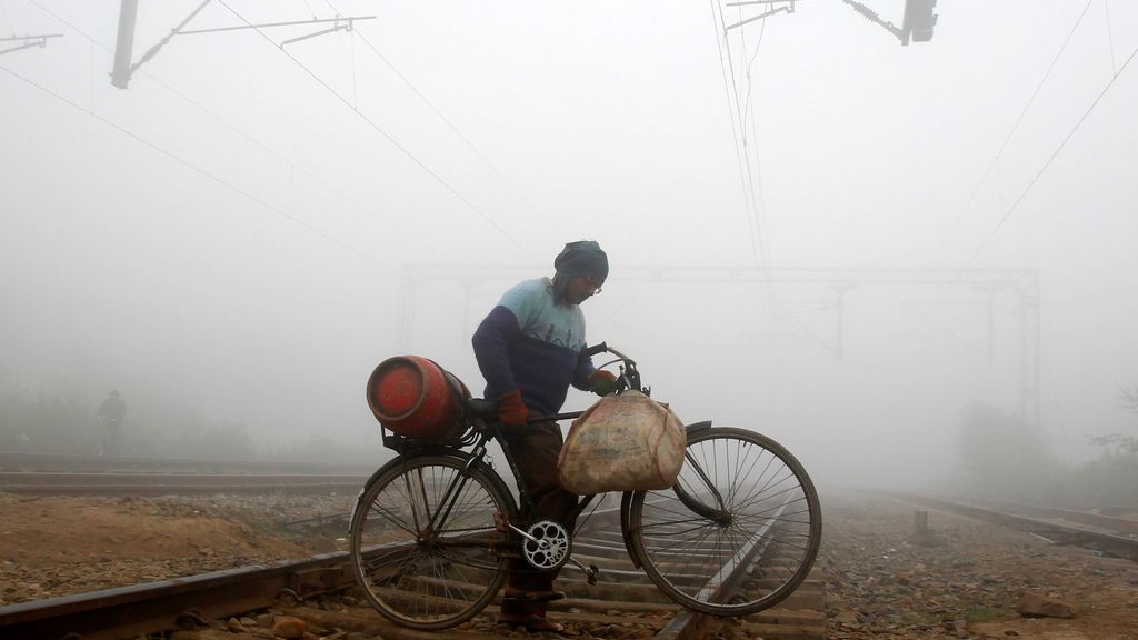 La niebla, protagonista también en India