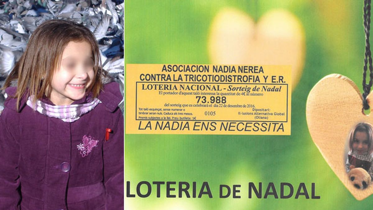 Intervienen el donativo de la lotería de Navidad de la Asociación Nadia