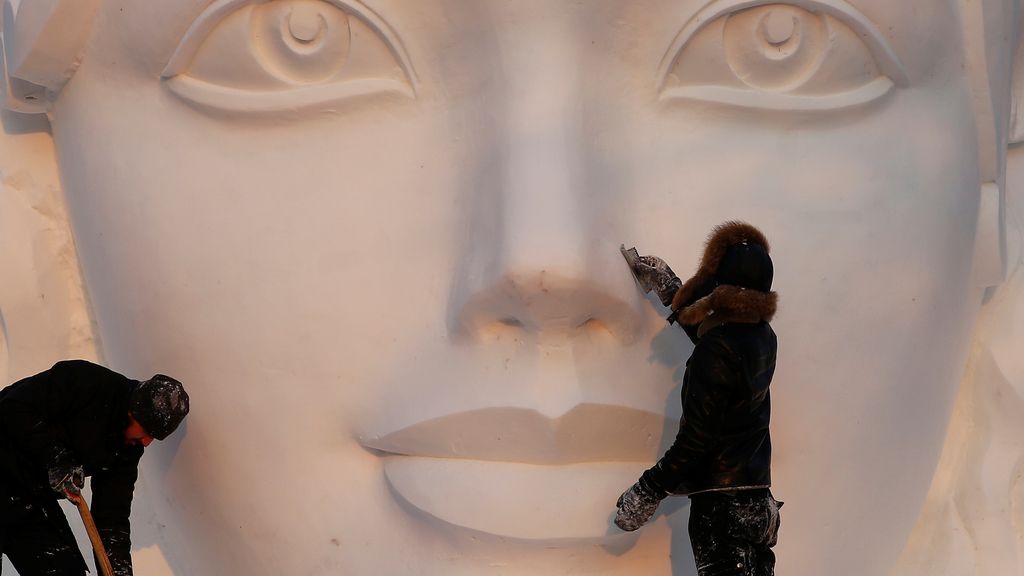 Arte efímero en el Festival de esculturas de nieve en China
