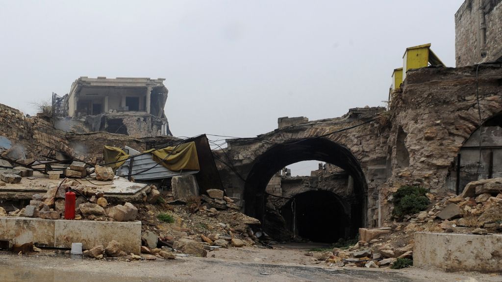 Alepo, una ciudad fantasma en ruinas