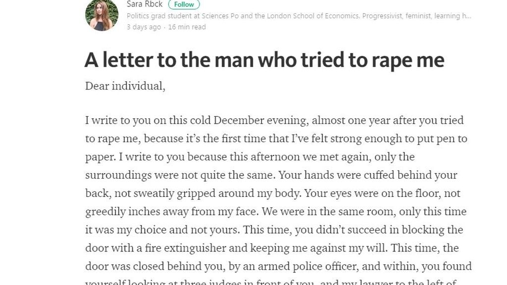 Carta violador