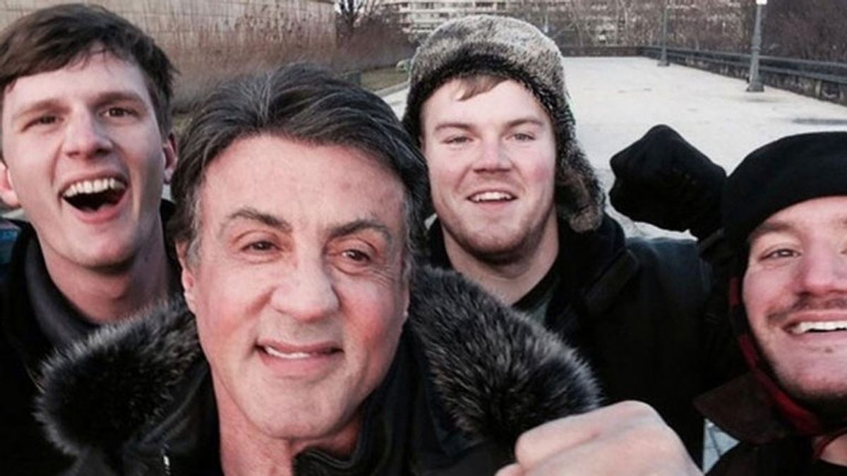 El selfie más épico con Sylvester Stallone