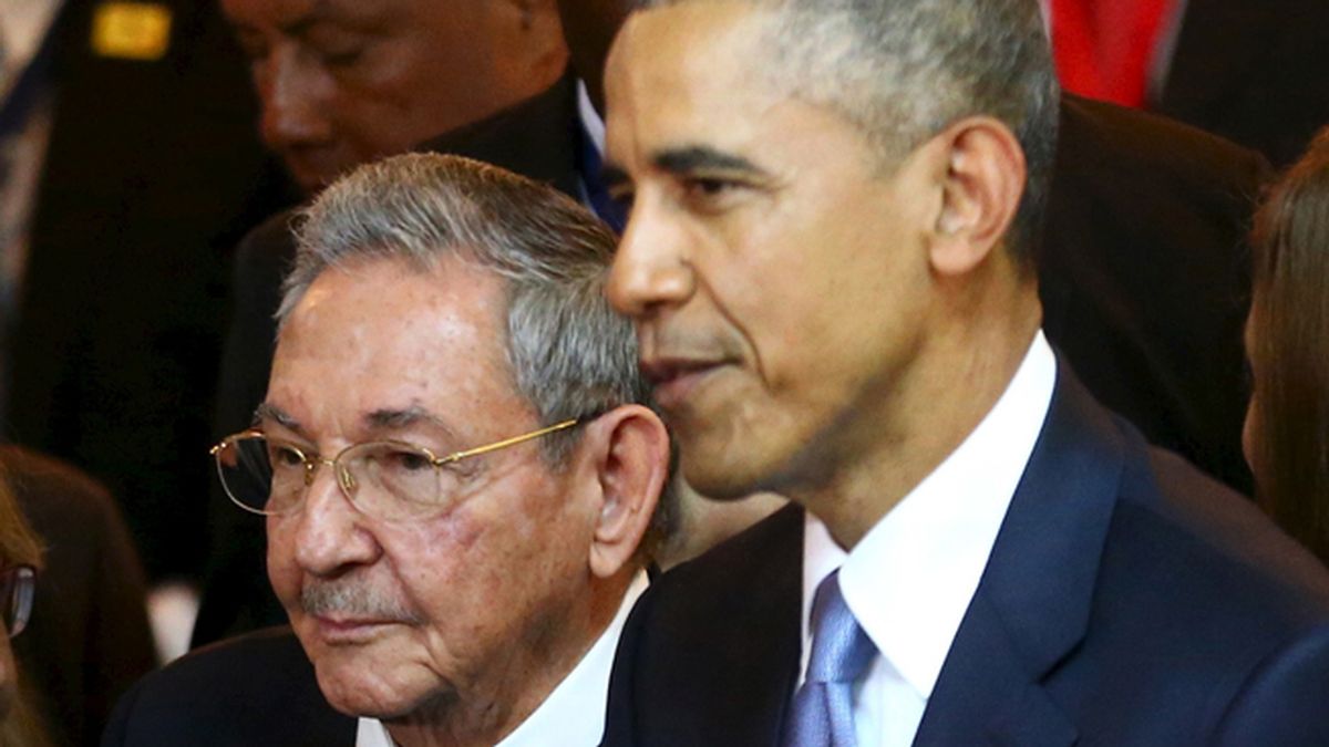 Castro y Obama en la VII Cumbre de las Américas