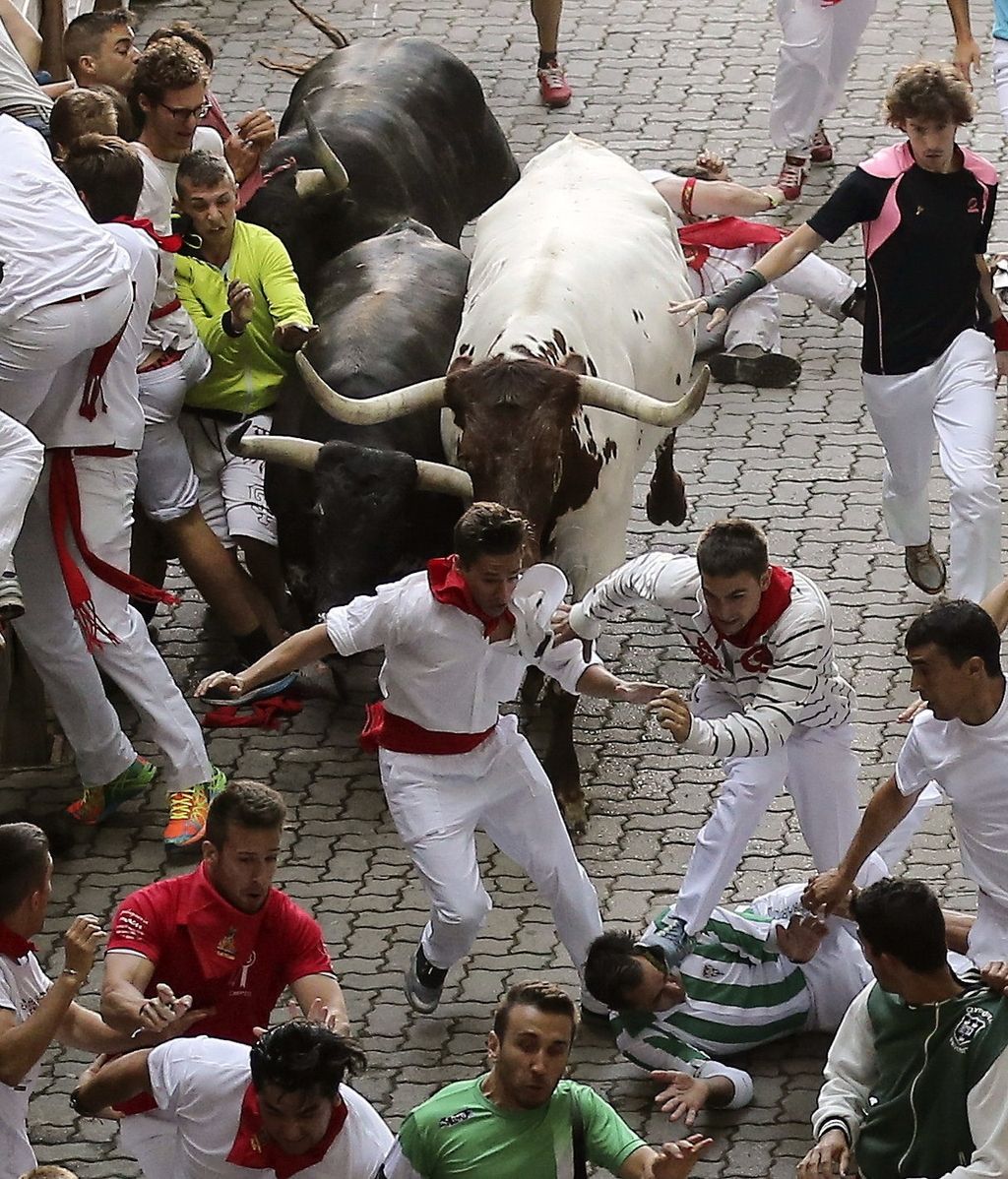 Primer encierro: toros de Jandilla