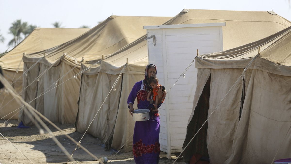 Campo de refugiados en Iraq