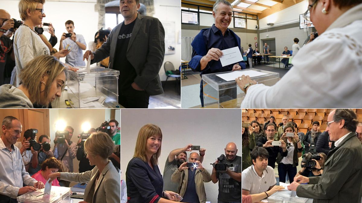 Candidatos vascos votando 2016