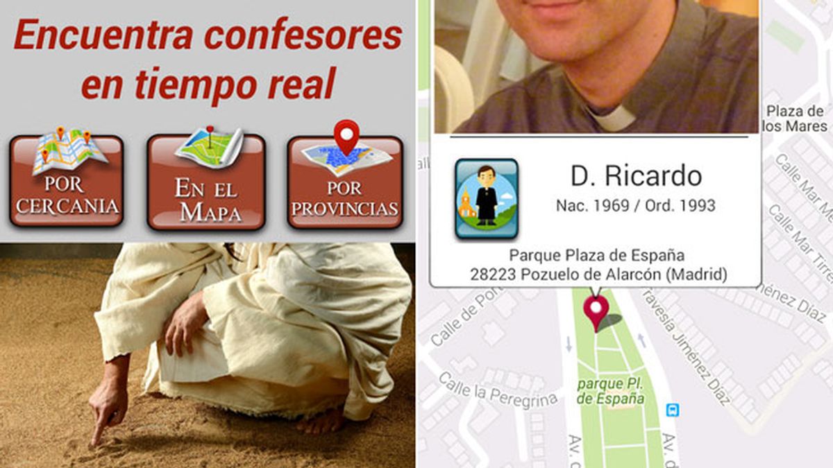 Una 'app' permite localizar a un centenar de sacerdotes para dar la confesión en parques y plazas