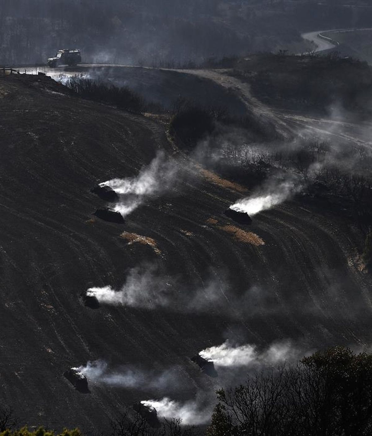 Incendio en Tafalla, Navarra, que afecta a cerca de 3.000 hectáreas
