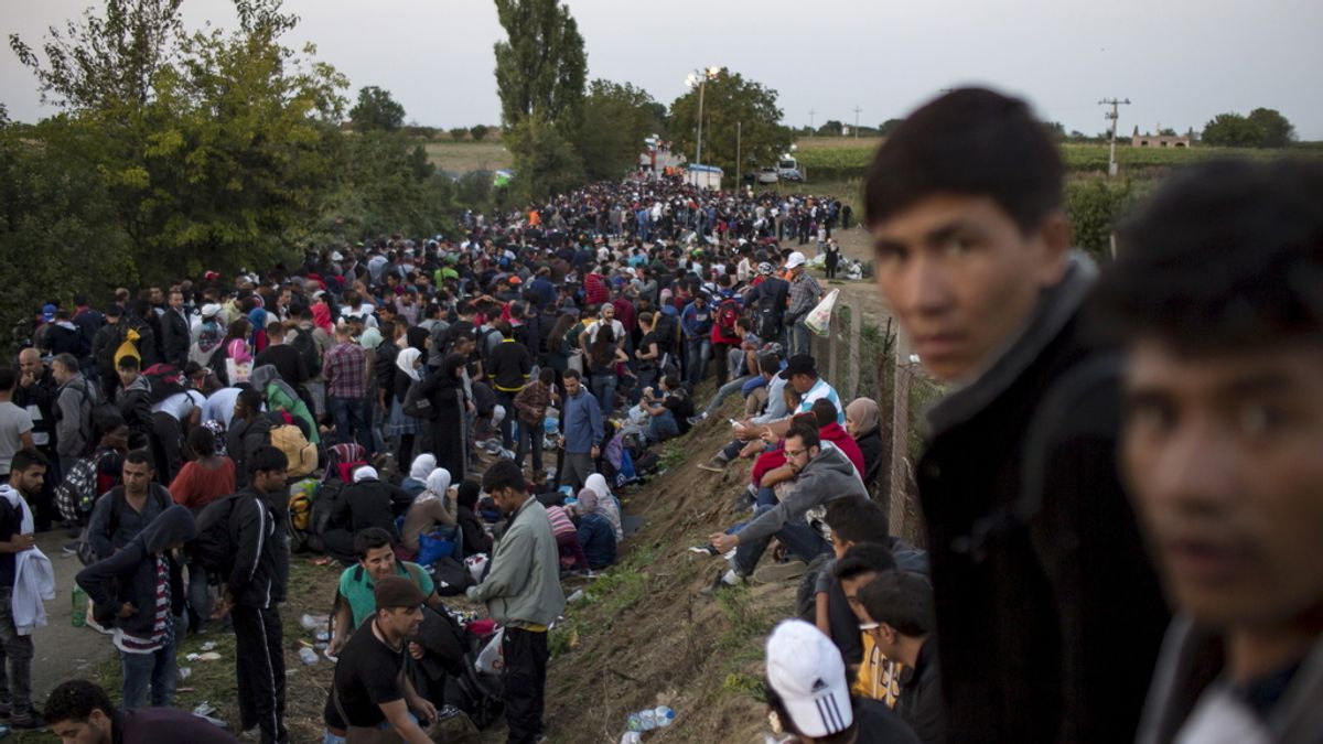 Miles de inmigrantes en Croacia
