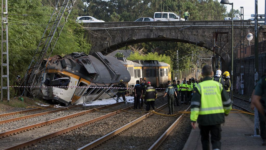 Las imágenes del descarrilamiento del tren en O Porriño