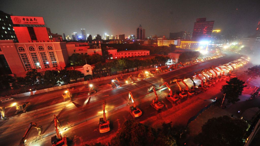 El puente de Nanchang tiene las horas contadas