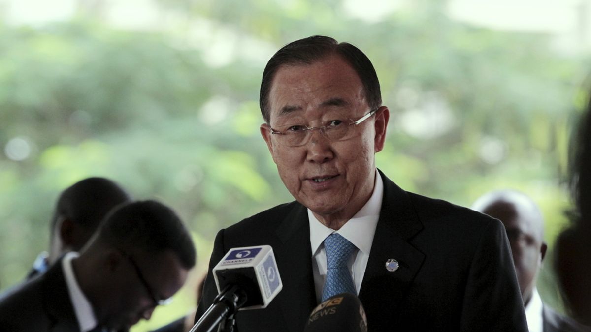 El secretario general de Naciones Unidas, Ban Ki Moon