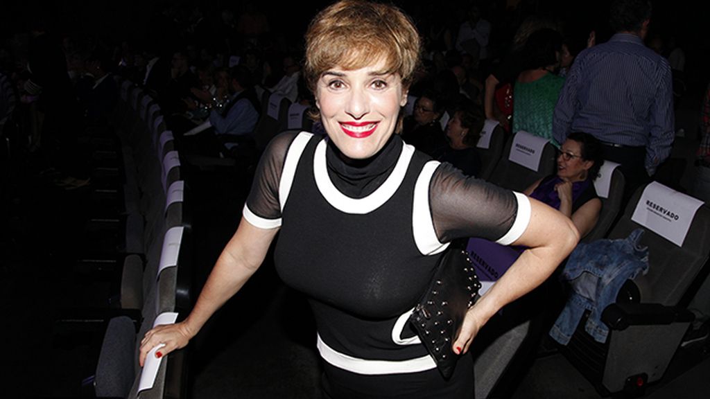 Anabel Alonso en el patio de butacas del legendario Palacio de la Prensa