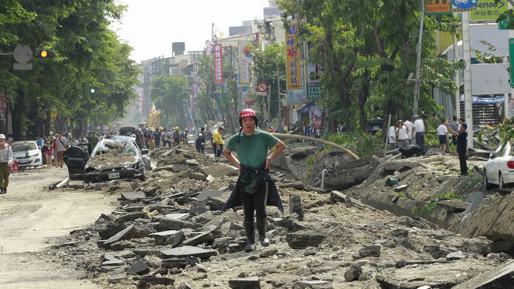 La ciudad de Kaohsiung ha quedado devastada