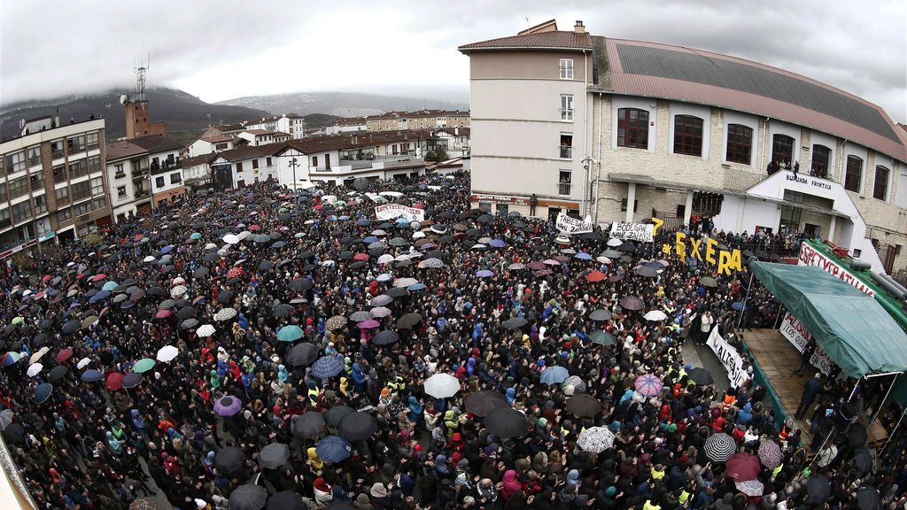Manifestación en Alsaua