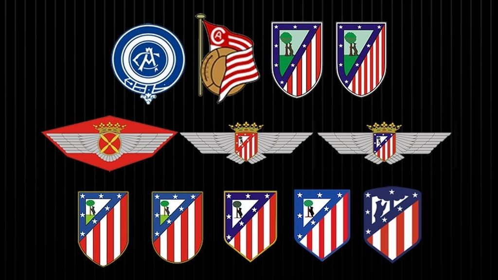 El Atlético de Madrid modifica sensiblemente su escudo y lo dota con los colores \