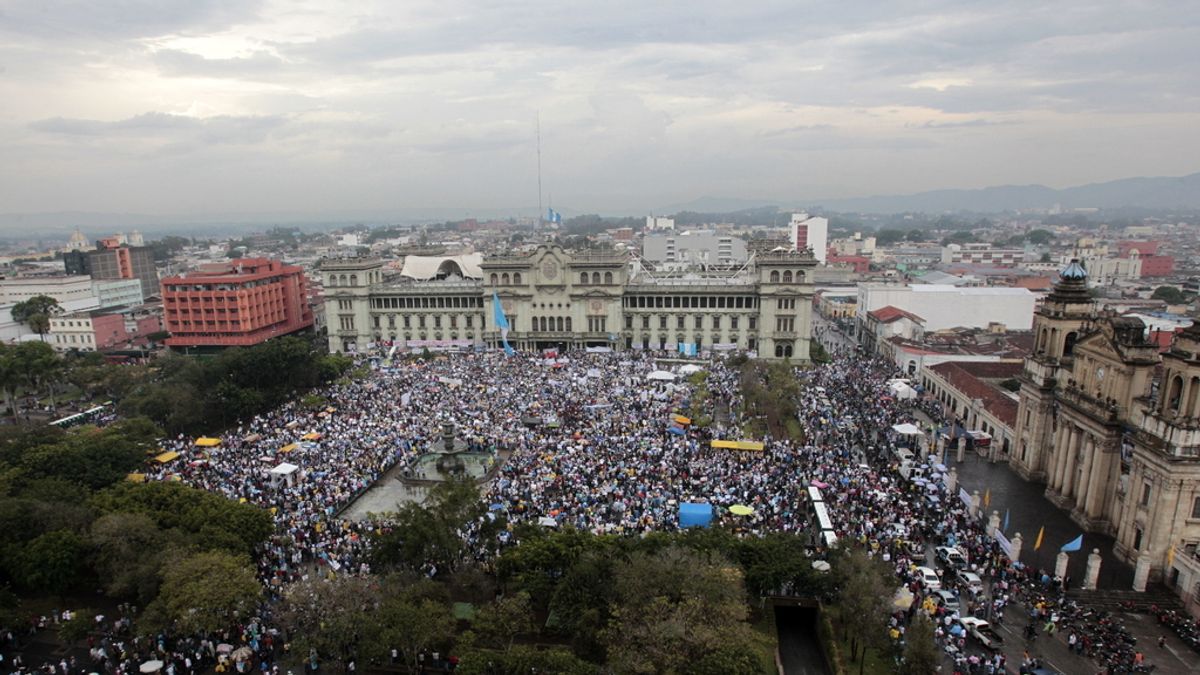 Protesta en Ciudad de Guatemala