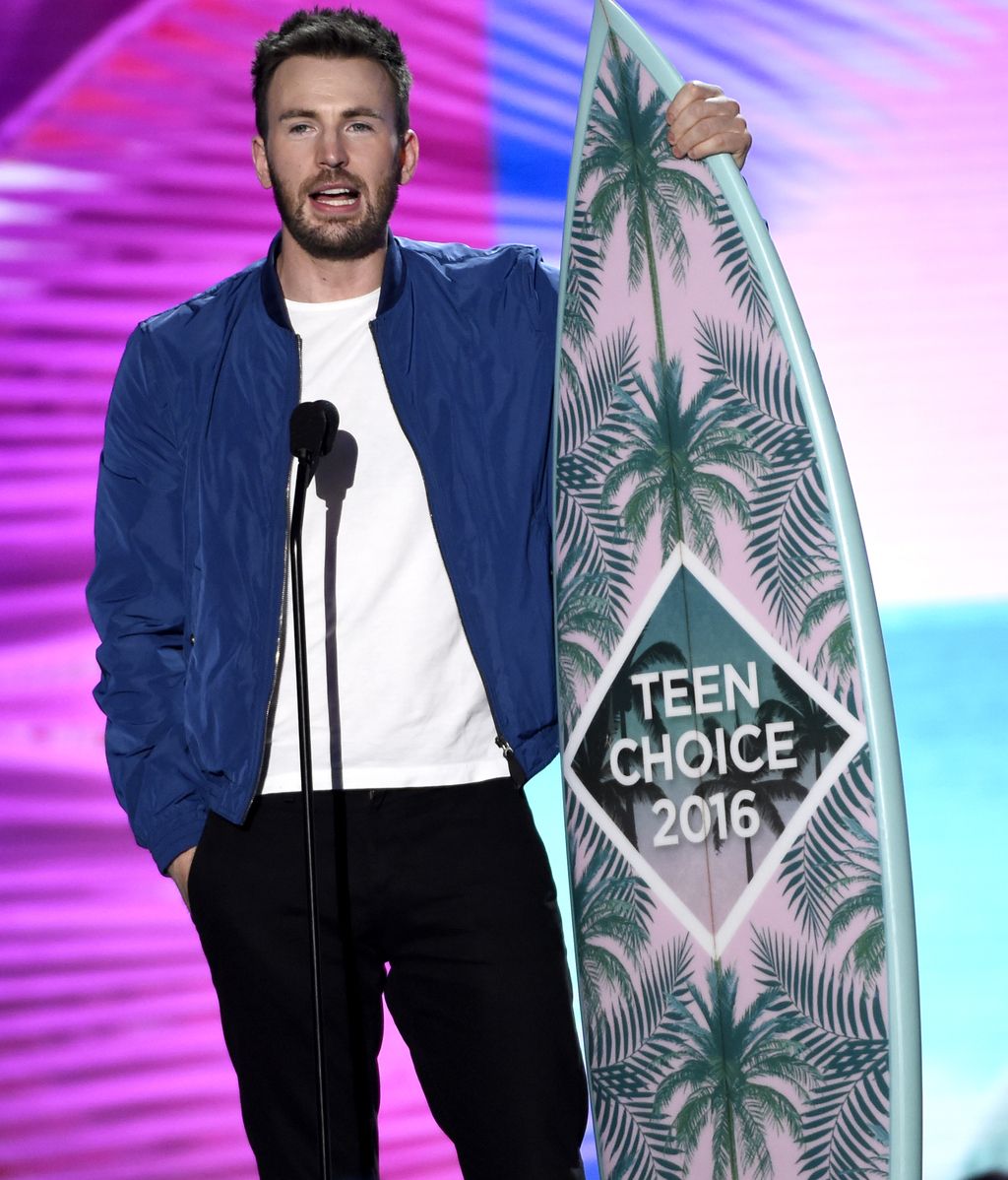 Chris Evans en los 'Teen Choice Awards'