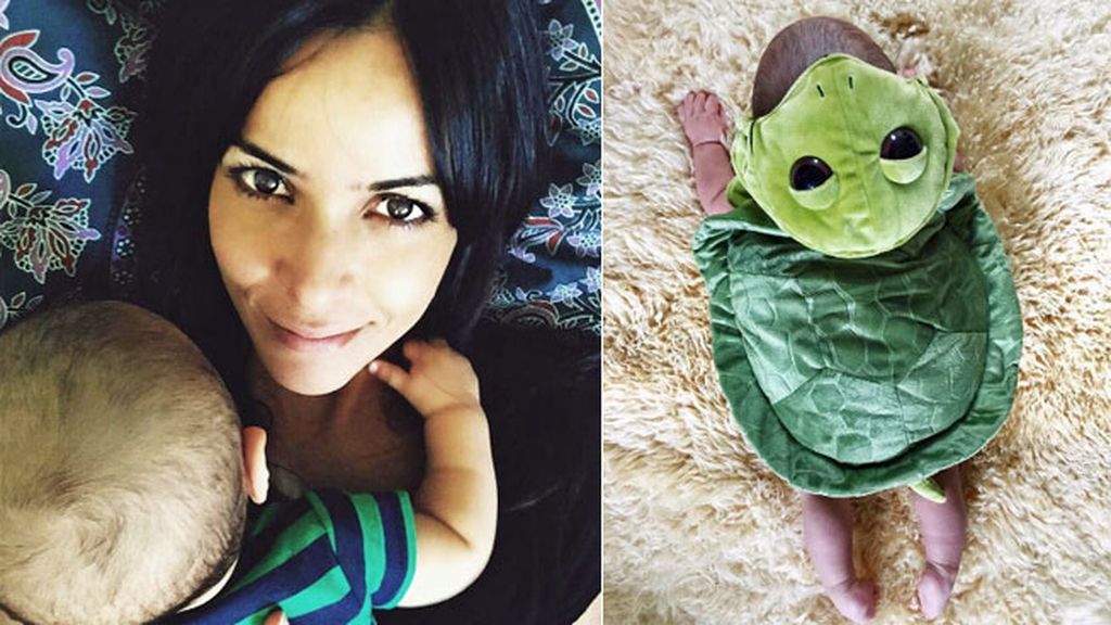 A Raquel del Rosario se le ha "colado una tortuguita en casa" por Halloween