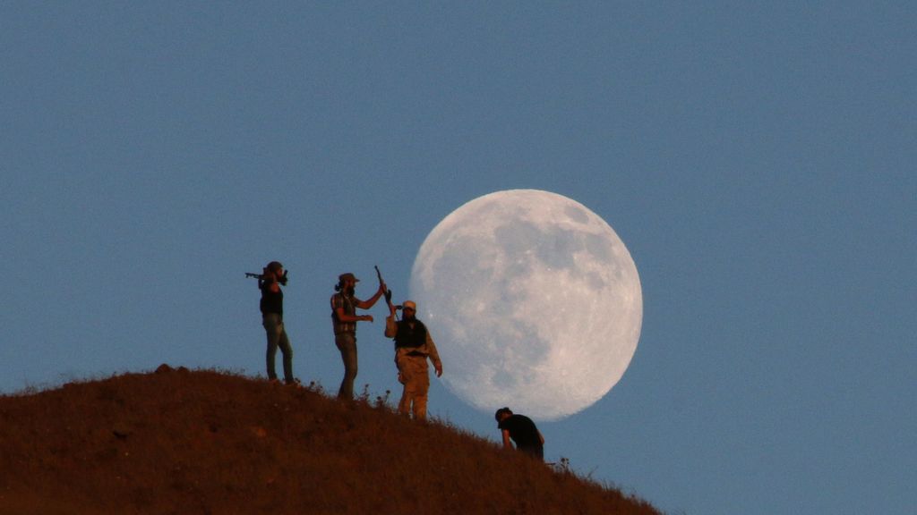 Luna llena sobre Siria