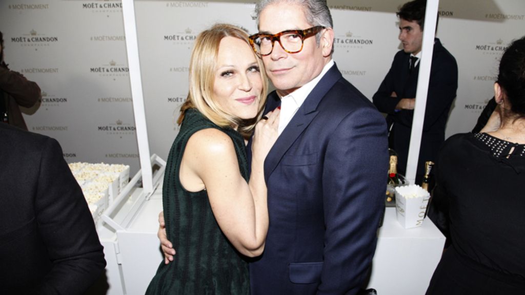 Antonia San Juan y Boris Izaguirre en la zona vip patrocinada por Möet & Chandon