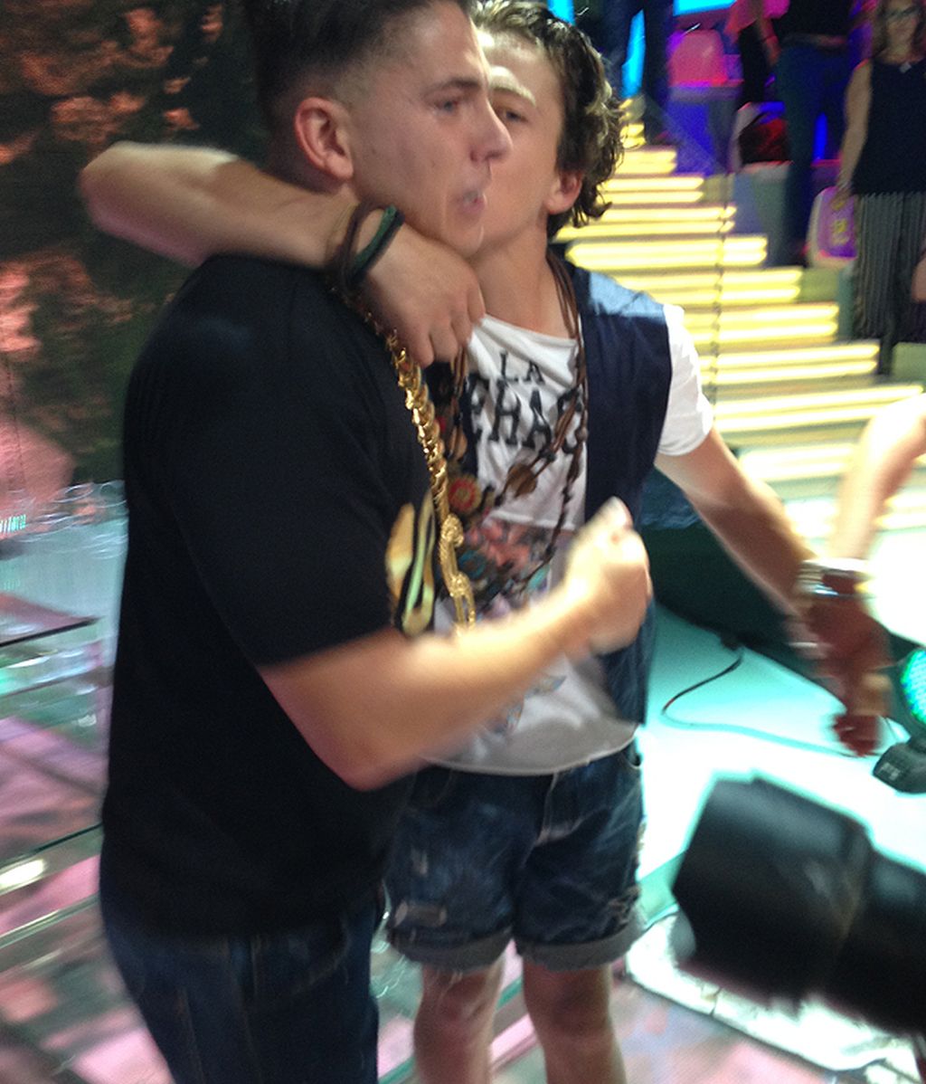 Lágrimas de felicidad y mucha alegría tras las cámaras