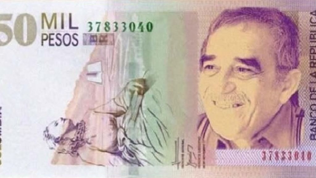 En Colombia empieza a circular un billete de Gabriel 
