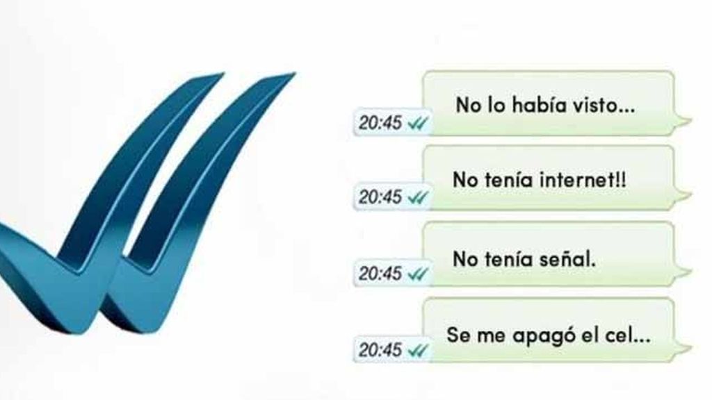 Memes de indignación por el doble check azul de Whatsapp