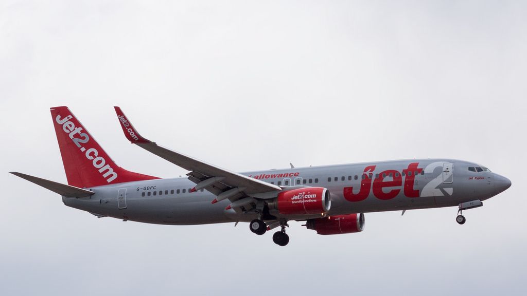 Un avión de la compañía británica Jet2