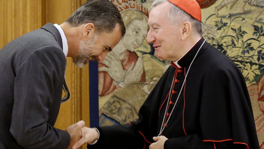 El rey recibe al secretario de la Santa Sede