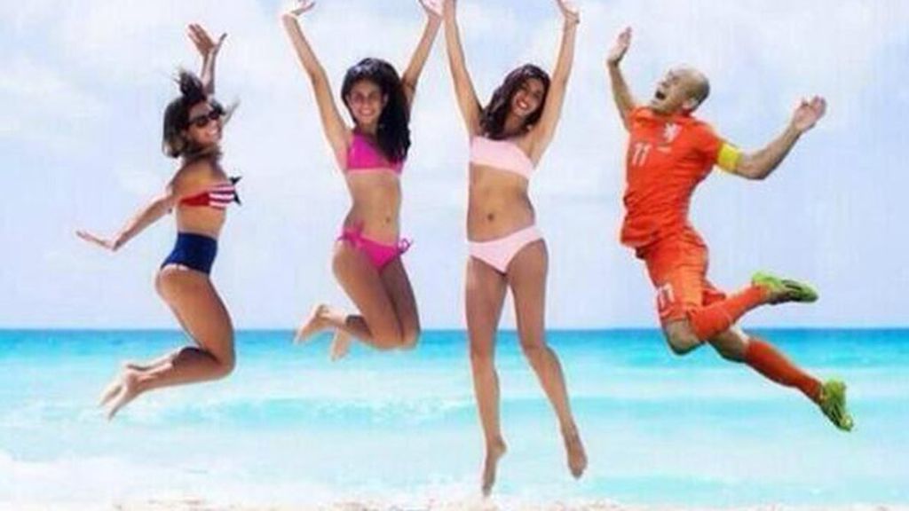 Los 'clavados' de Robben en forma de meme
