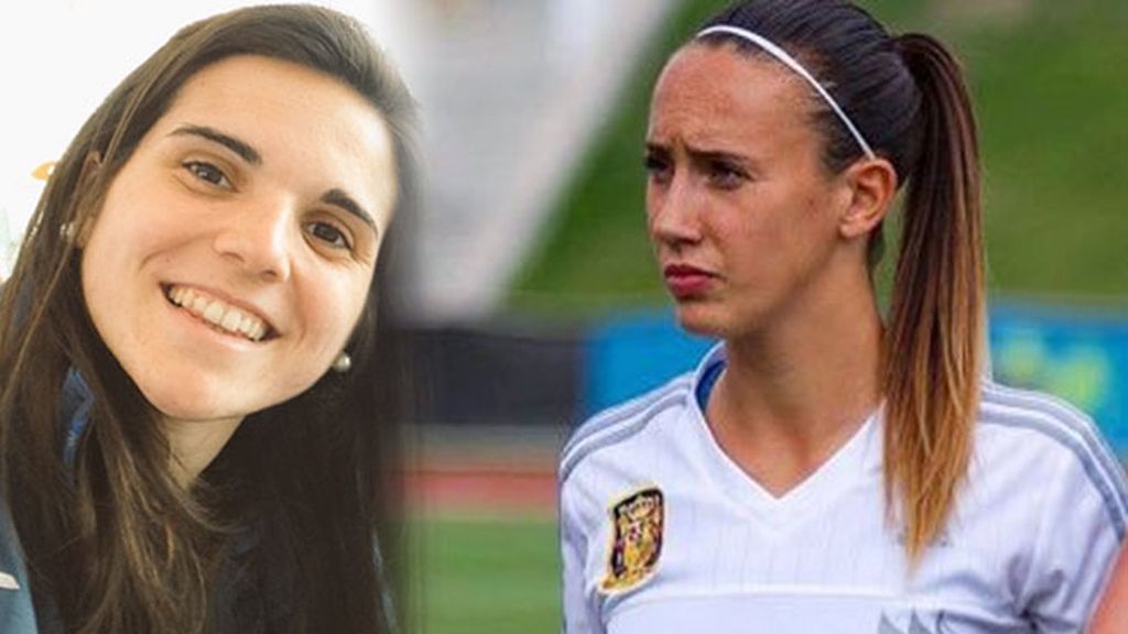 Andrea Pereira y Virginia Torrecilla en el centro del campo