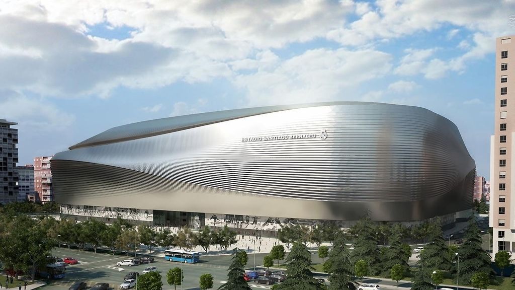 Así será una de las fachadas del nuevo Santiago Bernabéu