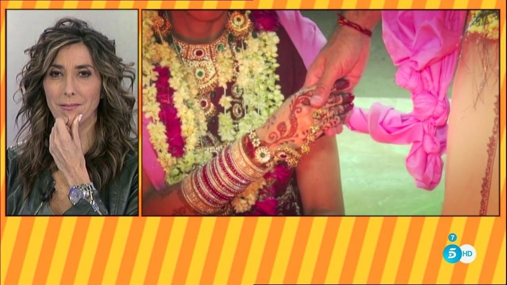 El programa nos muestra las imágenes del enlace por primera vez