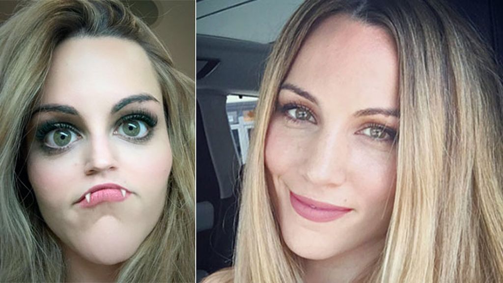 Edurne prepara su disfraz a base de filtros de Snapchat