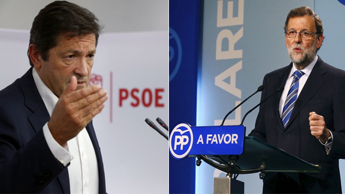 Rajoy llama por teléfono a Javier Fernández para felicitarle por su nombramiento