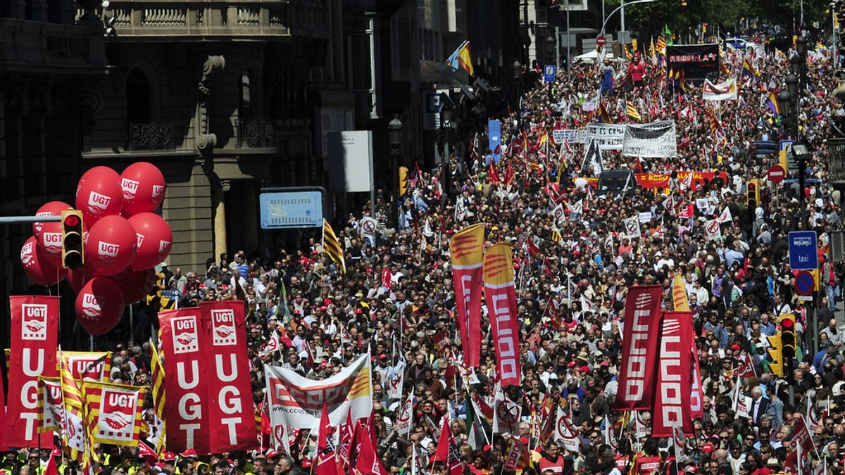 Imagen de archivo de una manifestación del Día del Trabajo