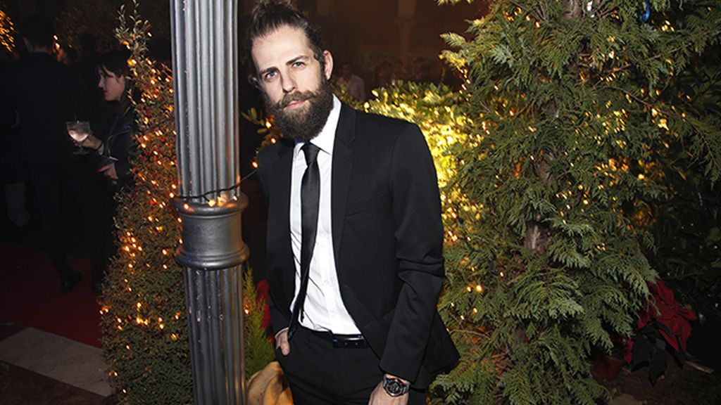 El actor Santi Senso a su llegada a la Escuela de Minas