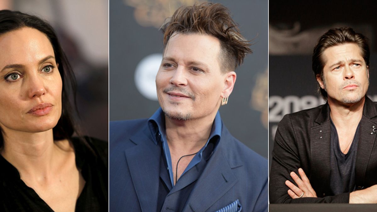 Johnny Depp consuela a Angelina Jolie tras su separación de Brad Pitt