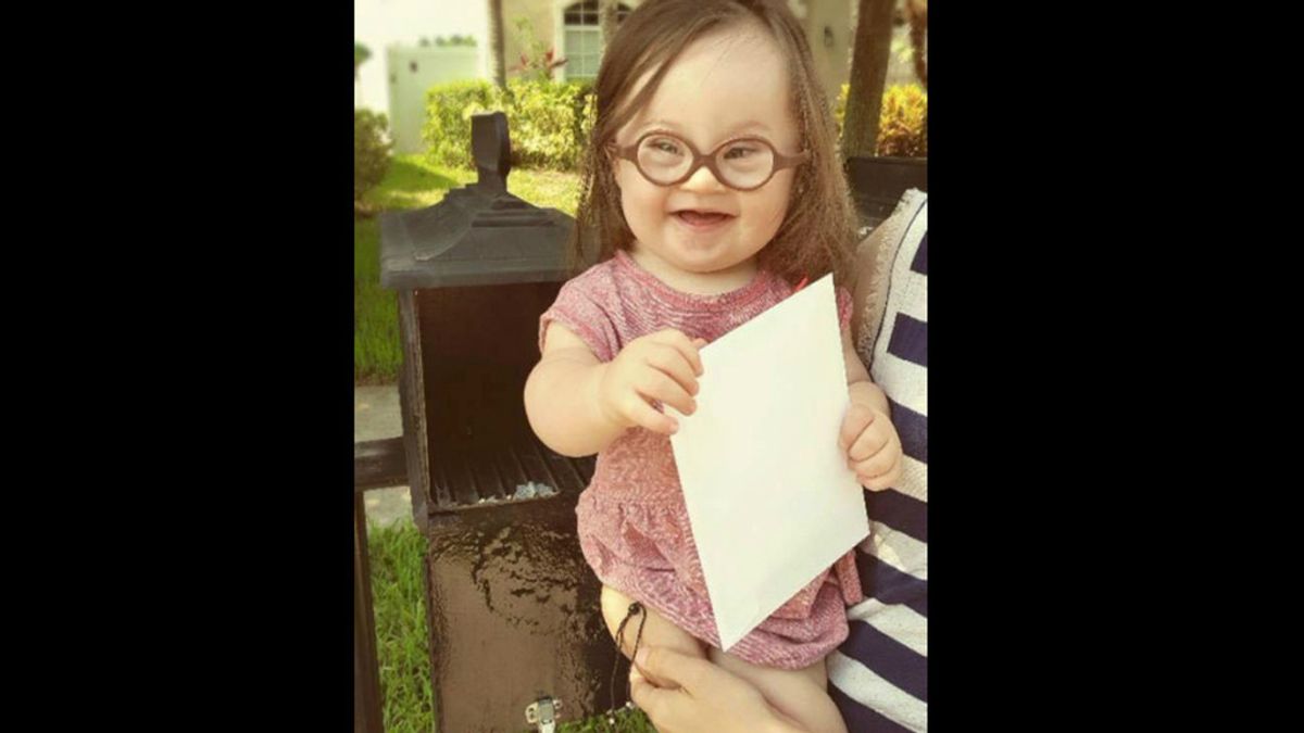 Emersyn, niña con síndrome de Down