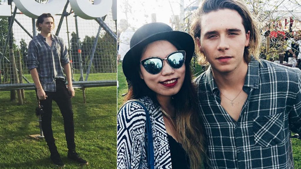Un 'selfie' con Brooklyn durante el festival, el objetivo de sus fans